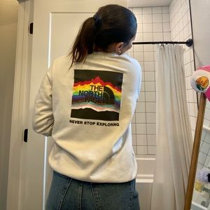 North face 2022 pride collection crewneck